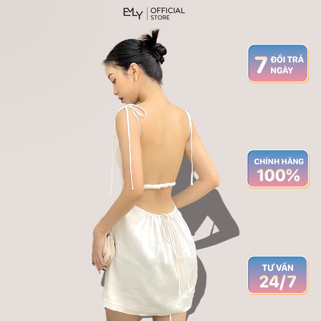 Đầm 2 dáng ôm mini kiểu đan dây Emilyshop ulzzang
