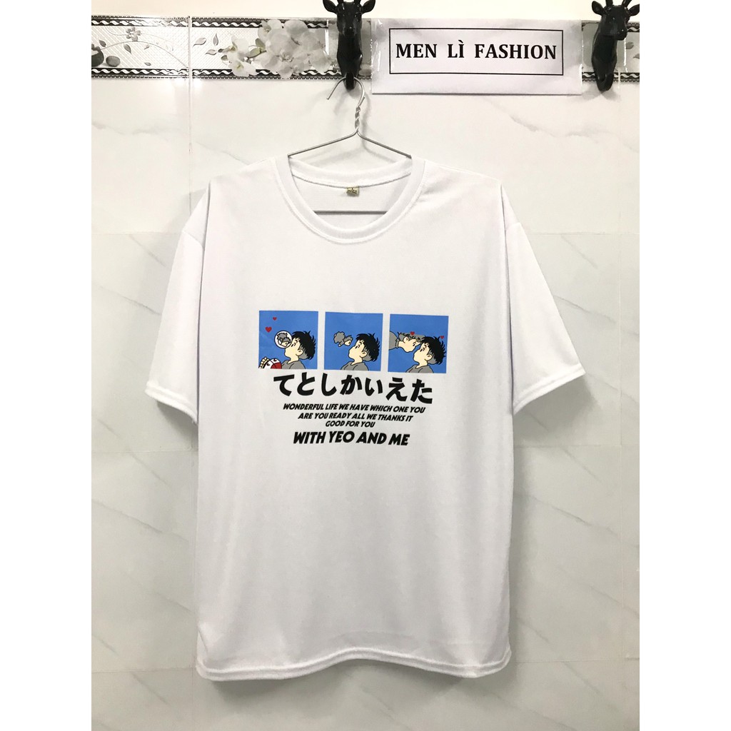 Áo Thun Unisex Nam Nữ Form Rộng Tay Lỡ LOVE JAPAN - YEO AND ME