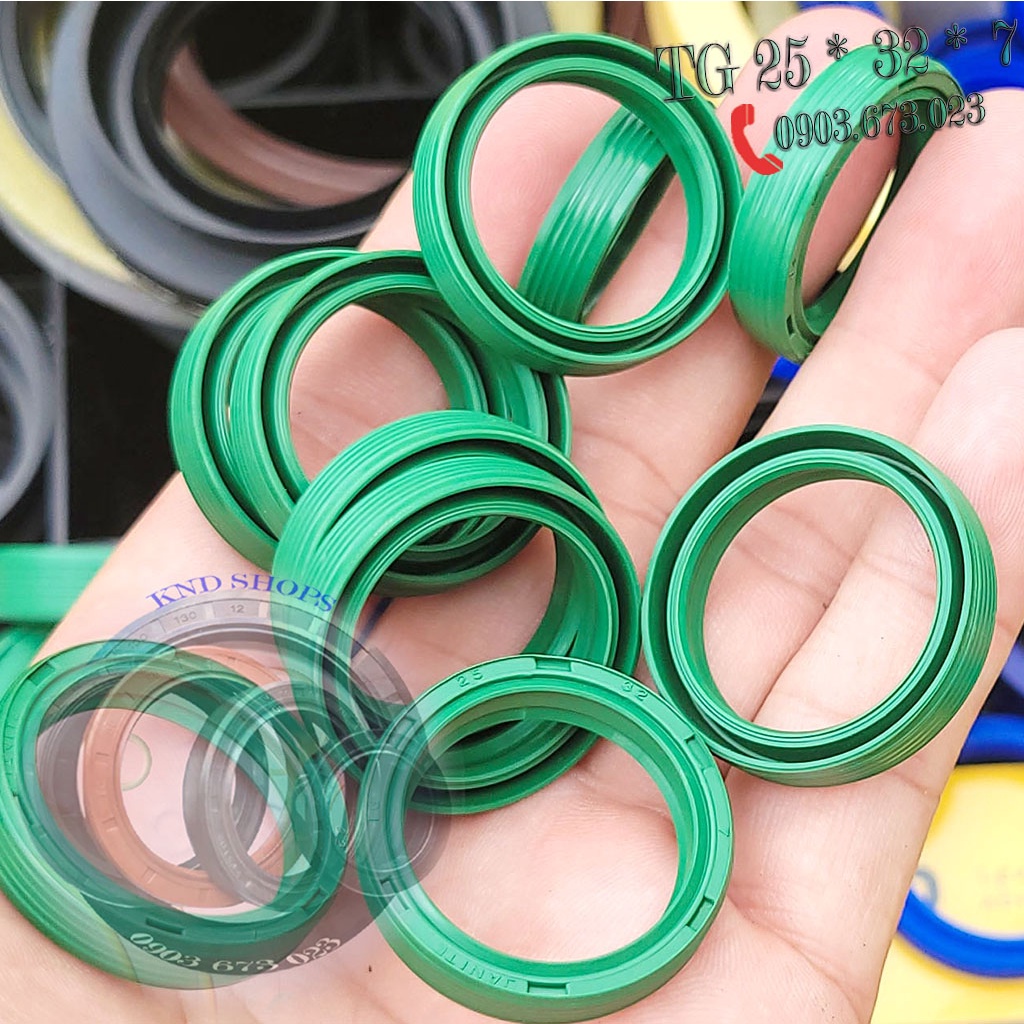 Phốt nhông chặn dầu (nhớt, bụi) hộp giảm tốc Janite TG 25*32*7, Phớt chặn dầu máy xay thịt công nghiệp | KND Shops