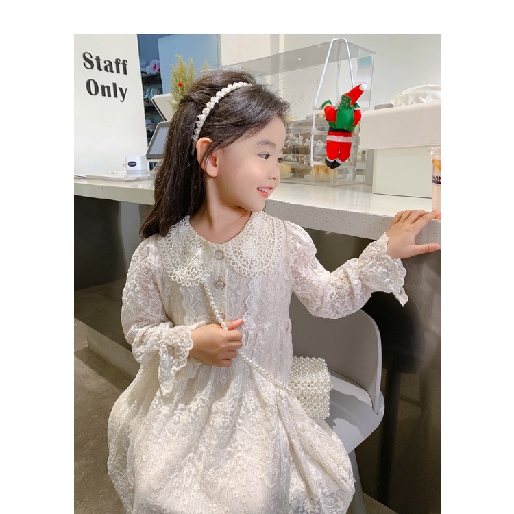 Váy đầm dài tay công chúa cho bé gái