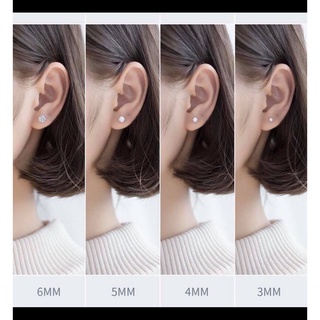 Bông tai nụ đá - Khuyên tai nụ đá bạc ta đủ các cỡ_Bạc Lệ Quỳnh