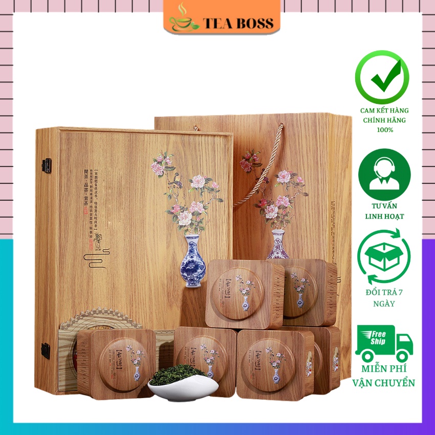 Trà Thiết Quan Âm An Khê loại ngon 66 gói 1 hộp 500g HÀNG CÓ SẴN,TRÀ THIẾT QUAN ÂM Hảo Hạng Với + Hộp Thiếc Sang