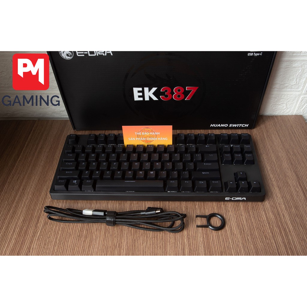 Bàn Phím Cơ E-Dra EK387 TKL Huano Switch Phiên Bản 2021 | BigBuy360 - bigbuy360.vn