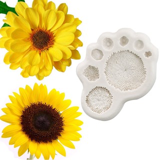Khuôn Silicone Tạo Hình Hoa Cúc Trang Trí Bánh