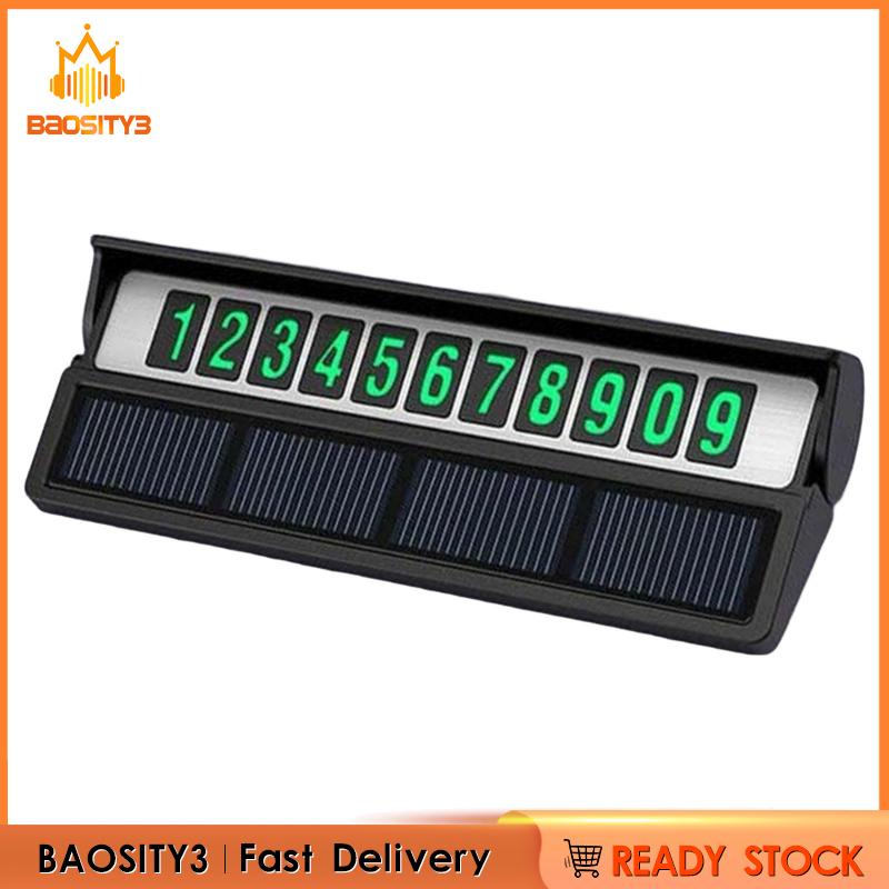 Thẻ Đỗ Xe Tạm Thời Phát Quang Năng Lượng Mặt Trời Chuyên Dụng Cho Xe Hơi