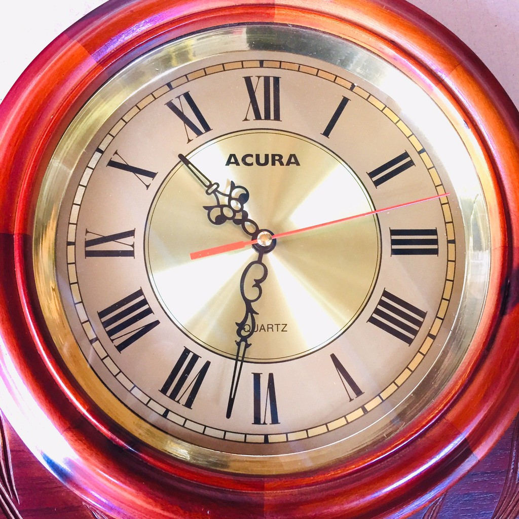 Đồng hồ gỗ treo tường ACURA CLOCK F01. số la mã