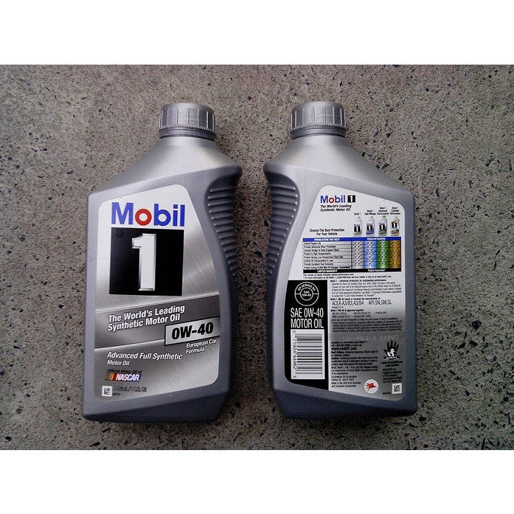 Nhớt tổng hợp cao cấp Mobil 1 SAE 0W40 Full Sythetic 1L (nhập khẩu USA)