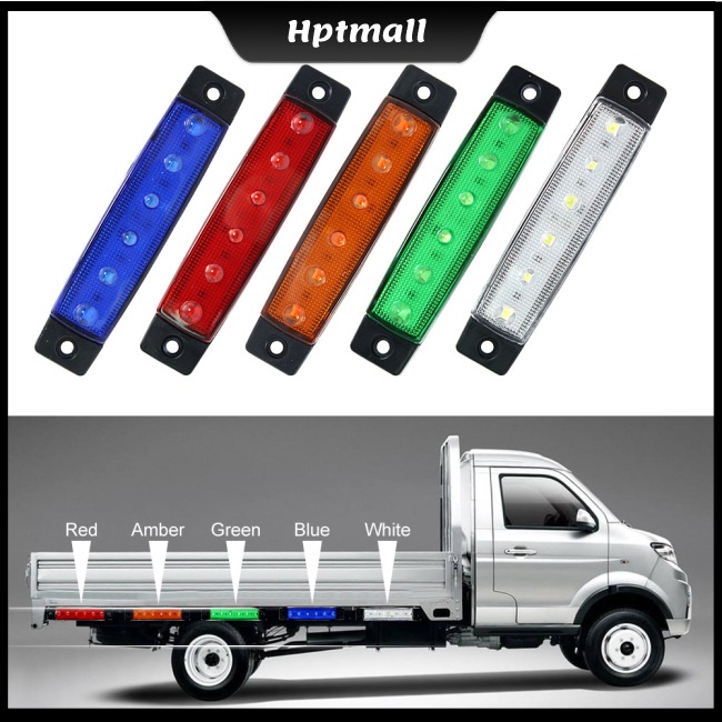 Đèn LED sườn 6 bóng nhiều màu cho xe tải