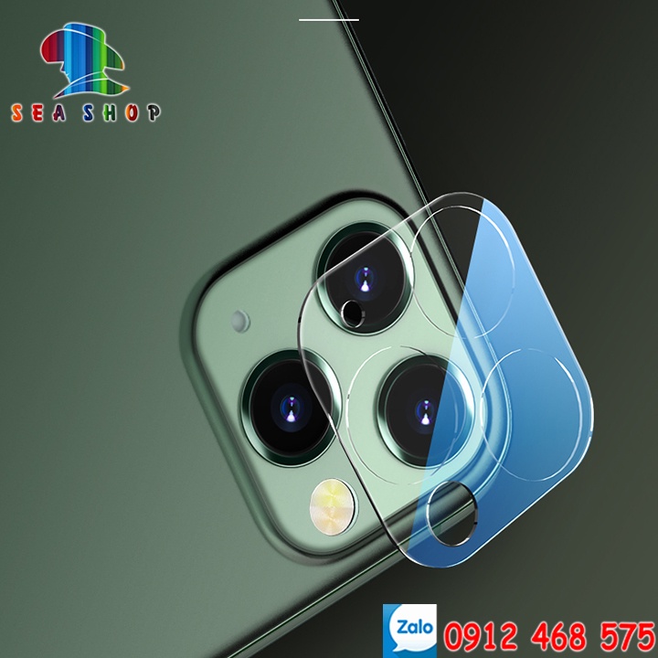 [TẶNG KÈM MIẾNG LAU] Kính cường lực bảo vệ camera iPhone 11, 12, 13 Pro Max, 13 Mini - Kính cường lực 9D - 21D