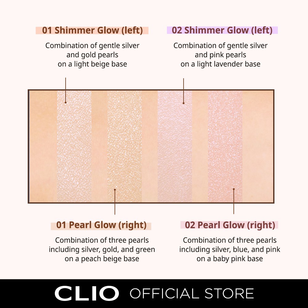 Phấn bắt sáng Clio 2 ngăn