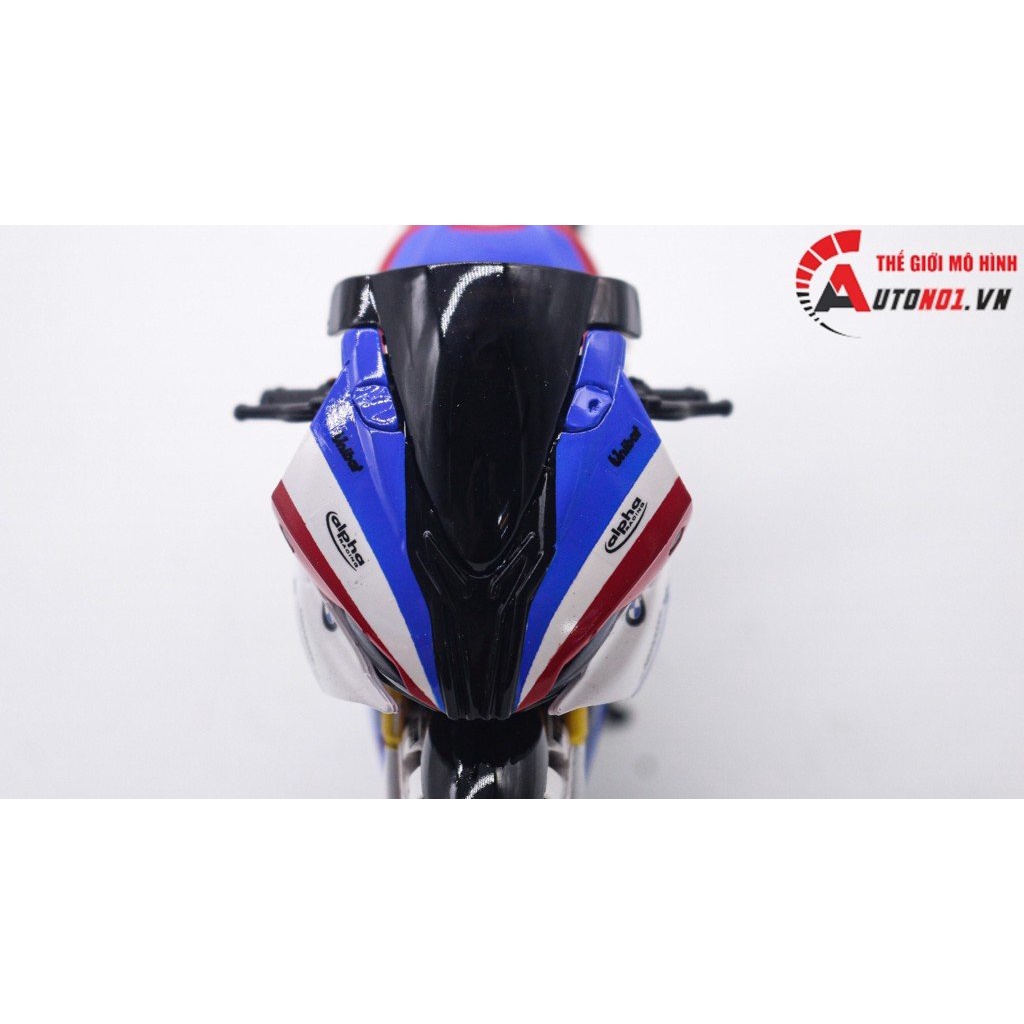 MÔ HÌNH XE ĐỘ BMW S1000RR CUSTOM TRICOLOR VERSION 1:12 D115