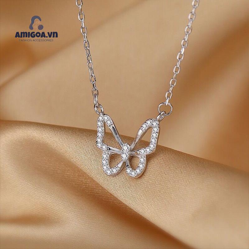 ✨✨Vòng cổ Mặt Hình Bướm Đính Đá Đơn Giản