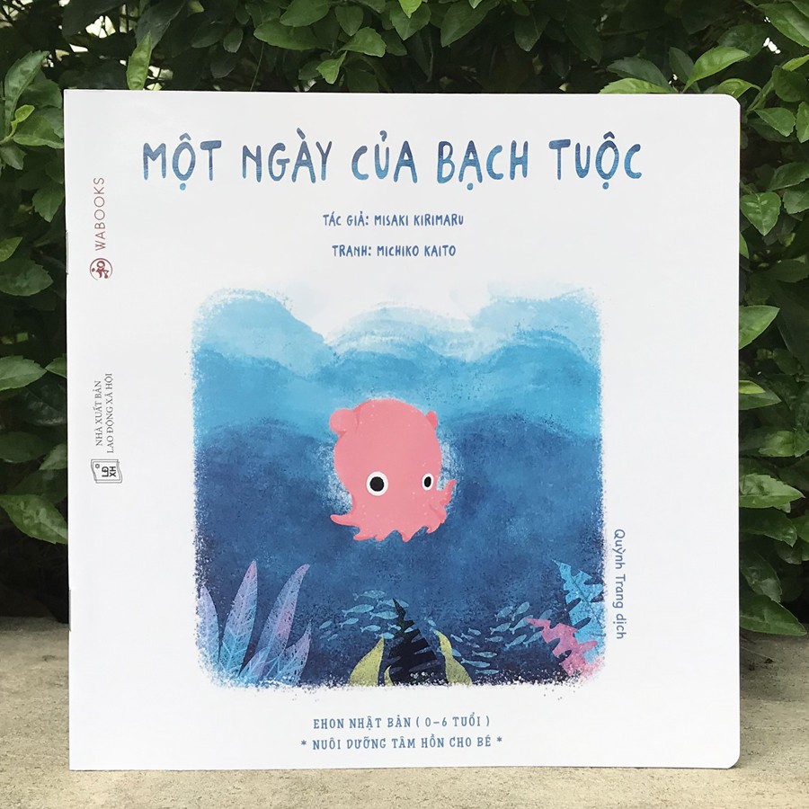 Sách - Ehon Màu sắc - Một ngày của Bạch Tuộc (0-6 tuổi)