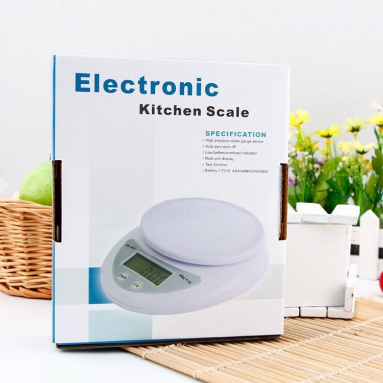 (mới về) Cân điện tử Electronic Kitchen B05 5kg,Cân điện tử tiểu ly , 5kg,sử dụng trong nhà bếp