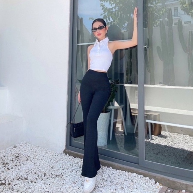 quần ống loe Flare Pants hack dáng nâng mông [Hàng Sẵn] | BigBuy360 - bigbuy360.vn