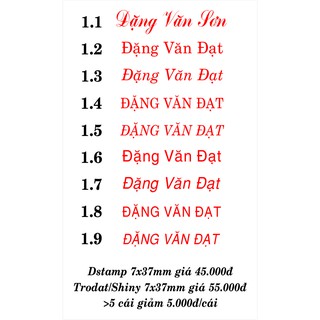 dấu s308- dấu shiny