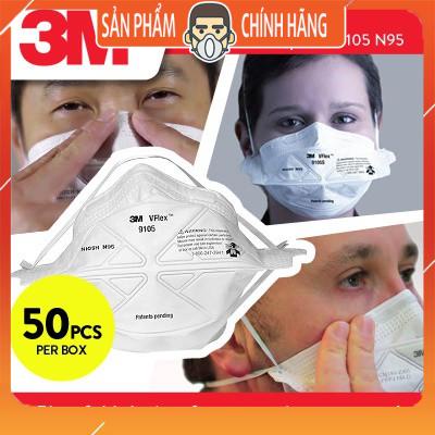 Khẩu trang 3M 9105 N95 Mỹ - Singapore sản xuất chống bụi pm2.5 95%