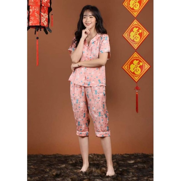 bộ lụa cộc tay Winny