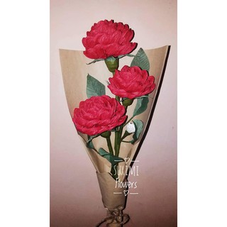 Hoa Giấy Nhún 3 Bông Handmade