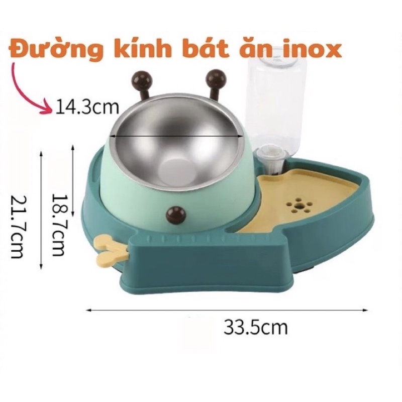 [ Hàng cao cấp] Bát ăn thông minh con ong, cây thông chống gù cho thú cưng