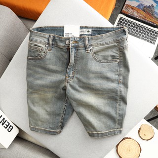 Quần short jean nam rách xước - quần đùi jean nam co giãn cao cấp qsj02