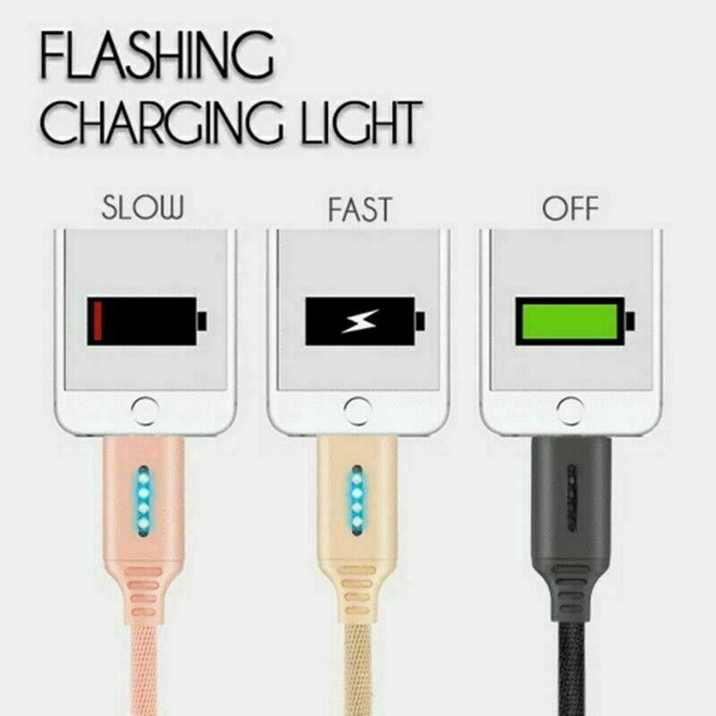 Dây cáp sạc tự động USB có đèn LED cho điện thoại Android