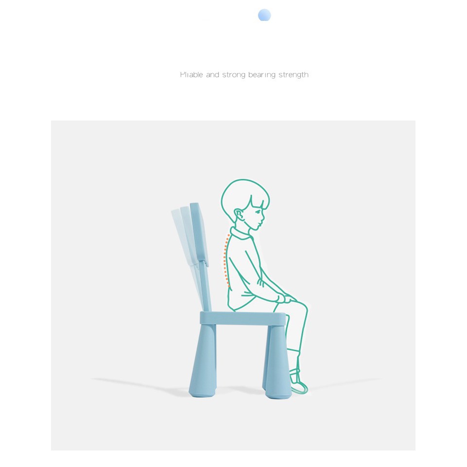 Ghế tựa cho bé ngồi học phù hợp trẻ từ 2 tuổi, có tựa lưng chắc chắn, chống trơn trượt, chịu trọng lượng 90kg | BigBuy360 - bigbuy360.vn