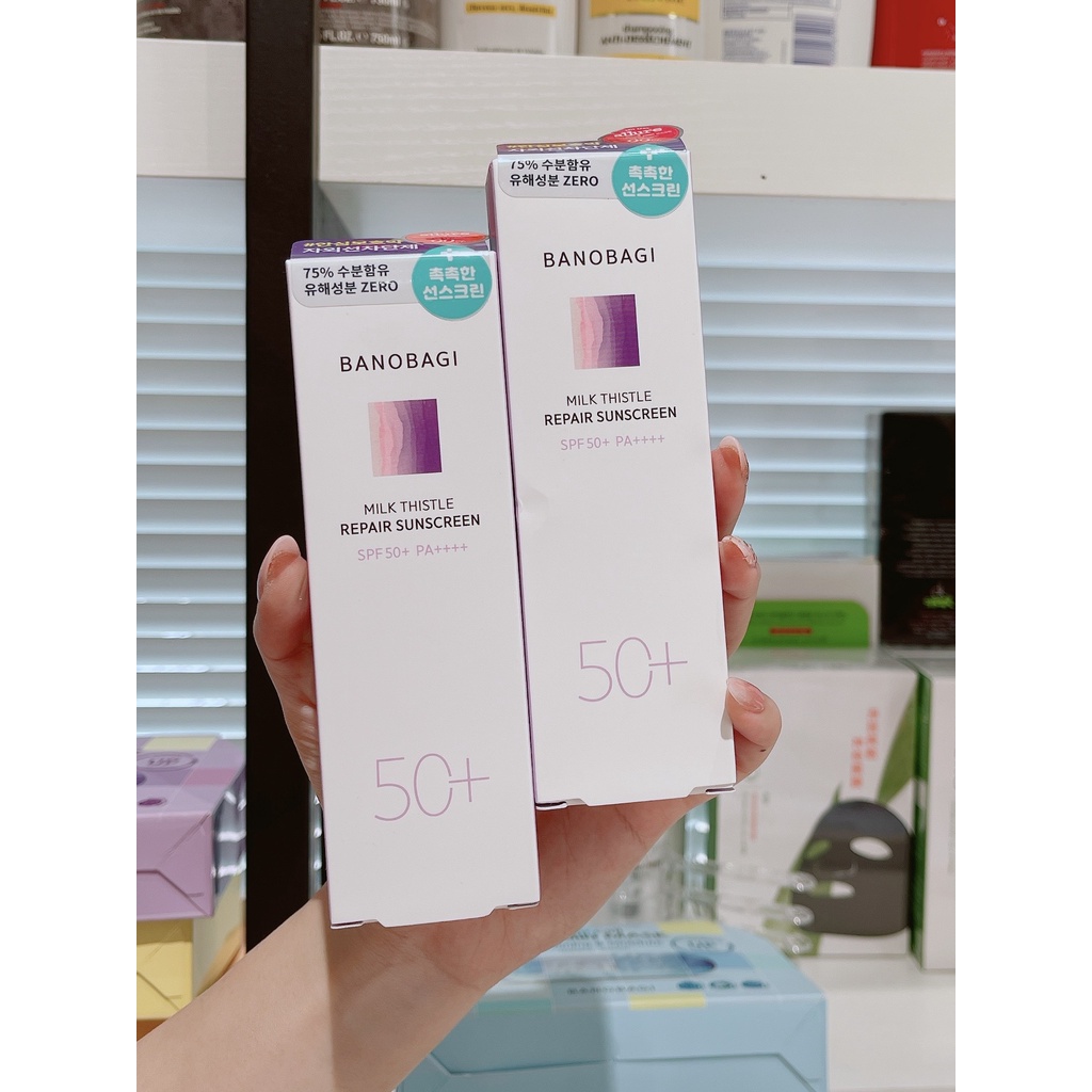 Kem chống nắng 𝐁𝐀𝐍𝐎𝐁𝐀𝐆𝐈 𝐌𝐈𝐋𝐊 𝐓𝐇𝐈𝐒𝐓𝐋𝐄 𝐑𝐄𝐏𝐀𝐈𝐑 𝐒𝐏𝐅𝟓𝟎+