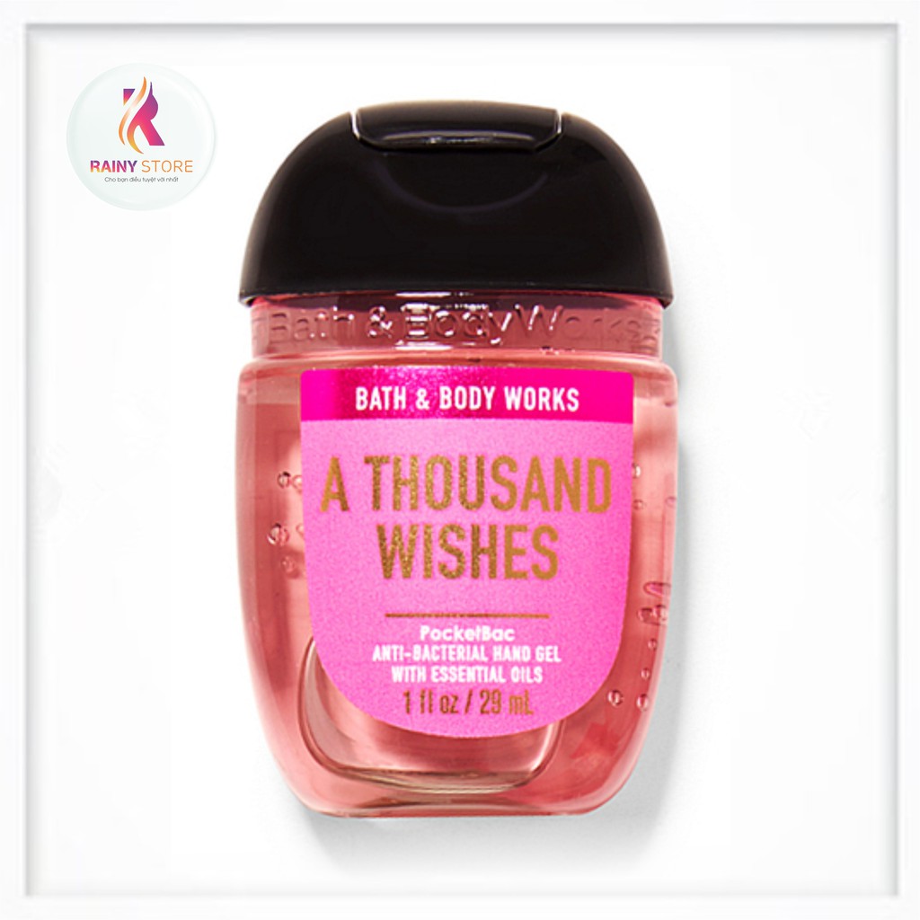 Gel rửa tay khô ánh nhũ Bath & Body Works A Thousand Wishes 29ml