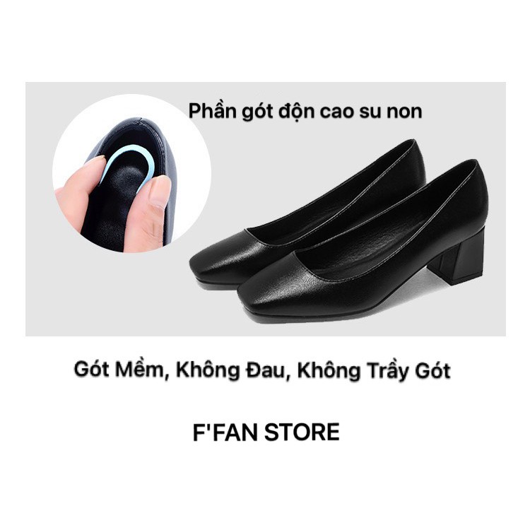 GIÀY MŨI VUÔNG [DA THẬT] DA MỀM - CÔNG SỞ TIẾP VIÊN HÀNG KHÔNG NỮ FFAN STORE