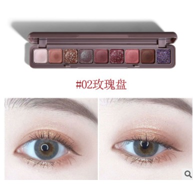 (Sỉ) Bảng Phấn Mắt Dài Nhũ 9 Ô Màu Lameila Hàng Nội Địa Trung Quốc (Princess Beauty)