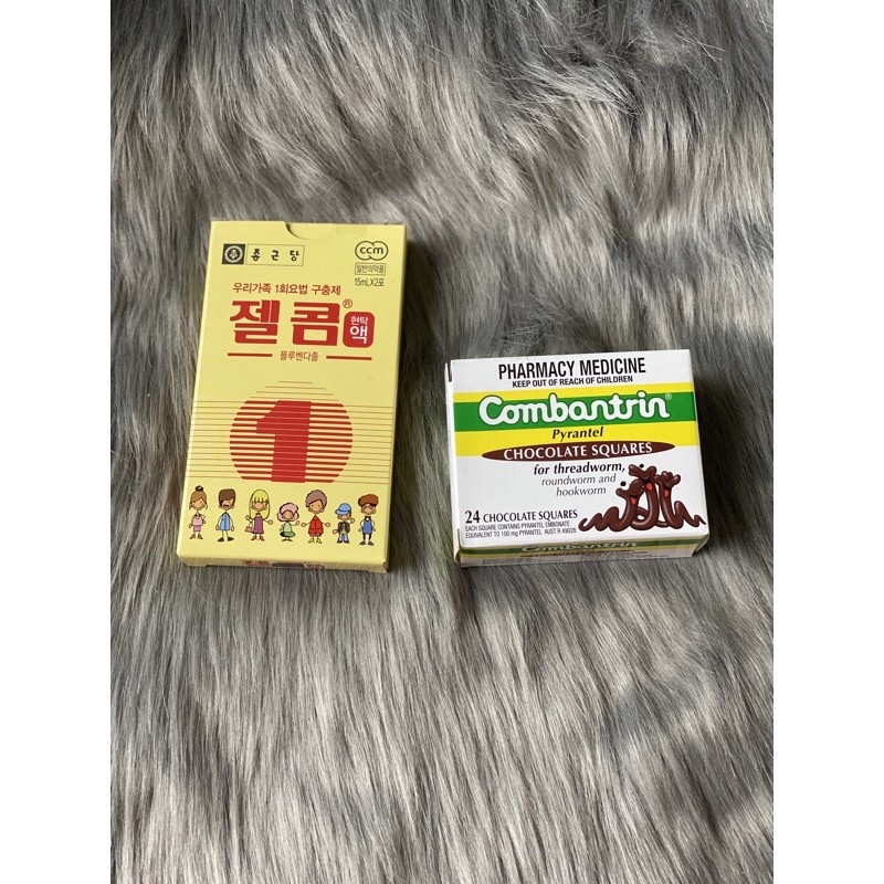 Sản phẩm chocolate Combantrin Úc và Zelcom Hàn Quốc