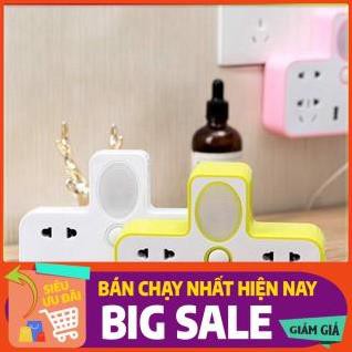 👑Top Sản Phẩm Bán Lẻ👑 Ổ Cắm Điện Đa Năng Hình Chữ T Phát Sáng Kiêm Đèn Ngủ, Kèm 2 Cổng USB Siêu Tiện Dụng