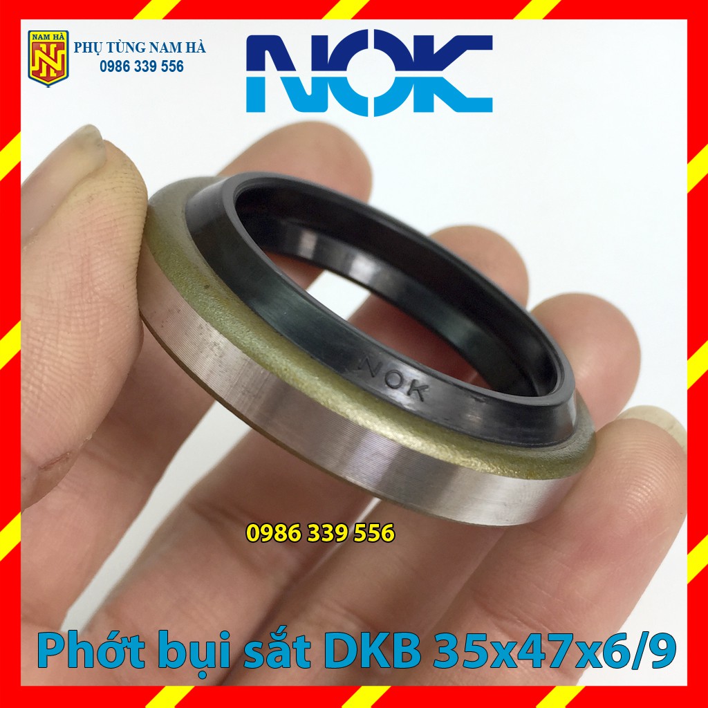 Phớt phốt chắn chặn gạt bụi khung sắt DKB NOK 35x42x6/9