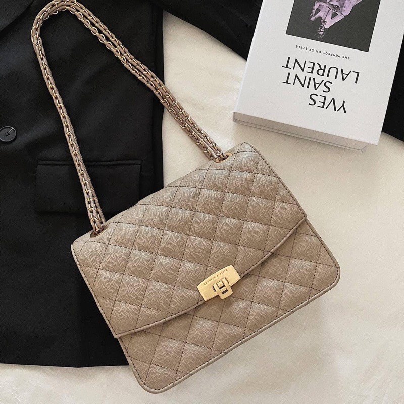 Túi cnk da hạt Túi xách ck ô trám size 24 - ZENI.STORE