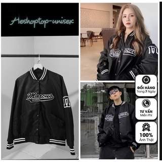 12.12 Áo BomBer gió MARCUS 2 Lớp Cực Chất Form Rộng UNISEX