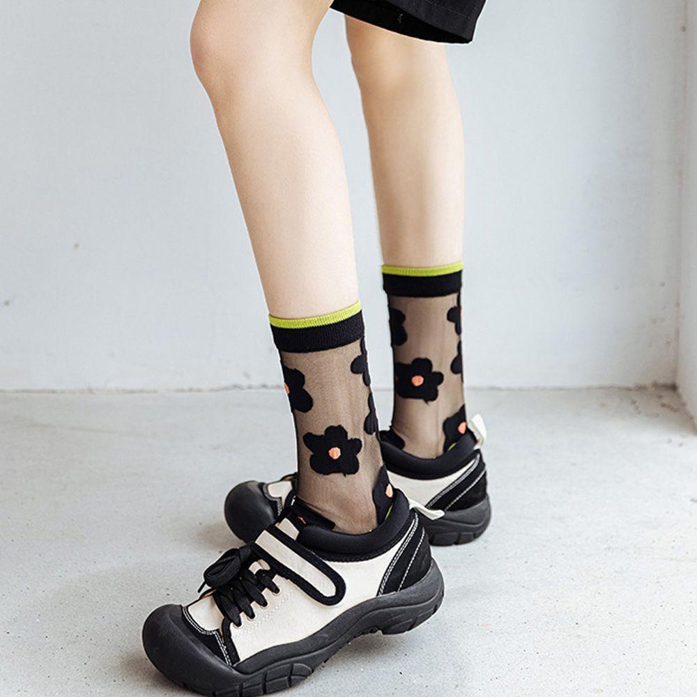 Vớ Cotton Lụa Thủy Tinh Trong Suốt Sáng Tạo Thời Trang Xu Hướng Mùa Hè Dành Cho Bạn Nữ Van