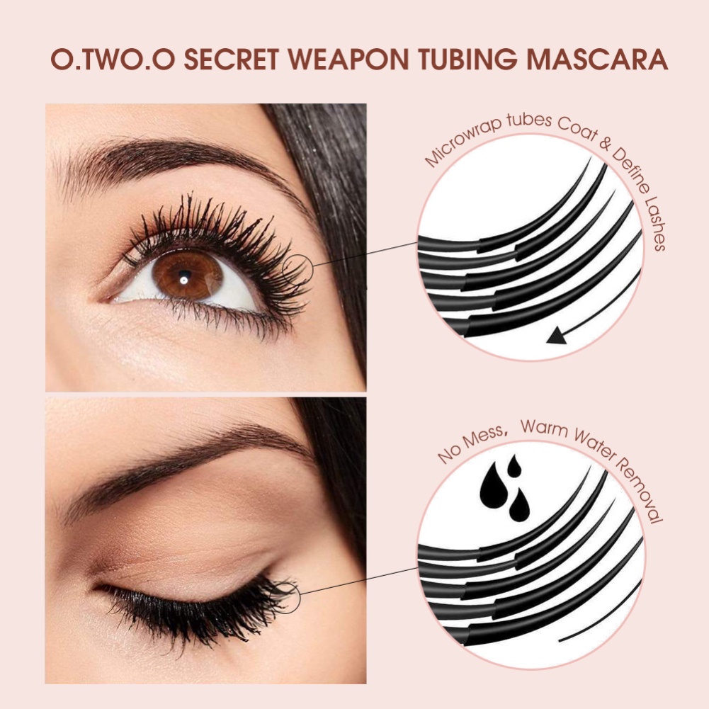 Mascara O.TWO.O sợi lụa 4D làm dài mi không thấm nước lâu trôi 47g AMPERE | BigBuy360 - bigbuy360.vn