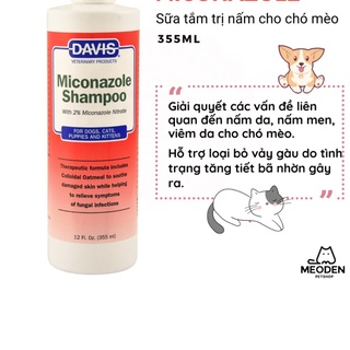Sữa tắm nấm cho chó mèo Davis Miconazole