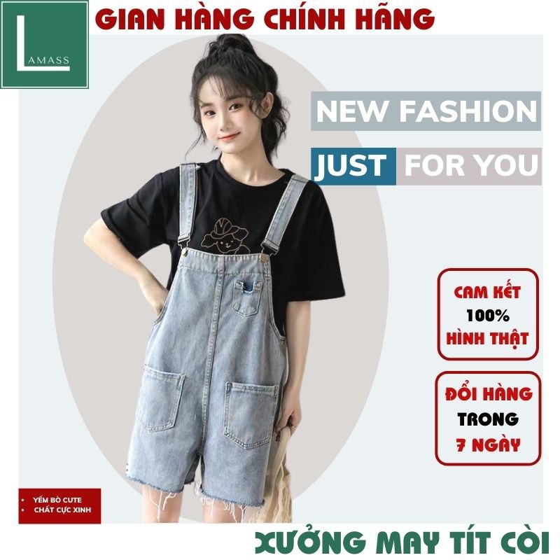 (ẢNH THẬT) yếm nữ 💚quần yếm jean nữ ,jean nữ cực xinh ,phong cách bánh bèo, vintage ,trẻ trung hàn quốc ulzzang LAMASS | BigBuy360 - bigbuy360.vn