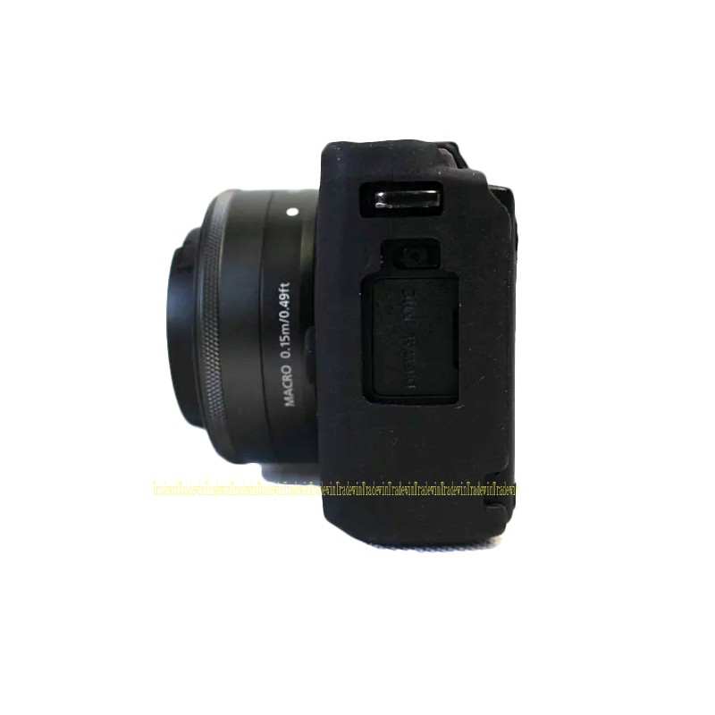 Vỏ bảo vệ máy ảnh bằng cao su silicon mềm màu đen cho Canon EOS M3