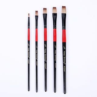 [DA ĐEN - QUẬN 3] Bộ 5 Cọ Đầu Vuông Keep Smiling 6324F