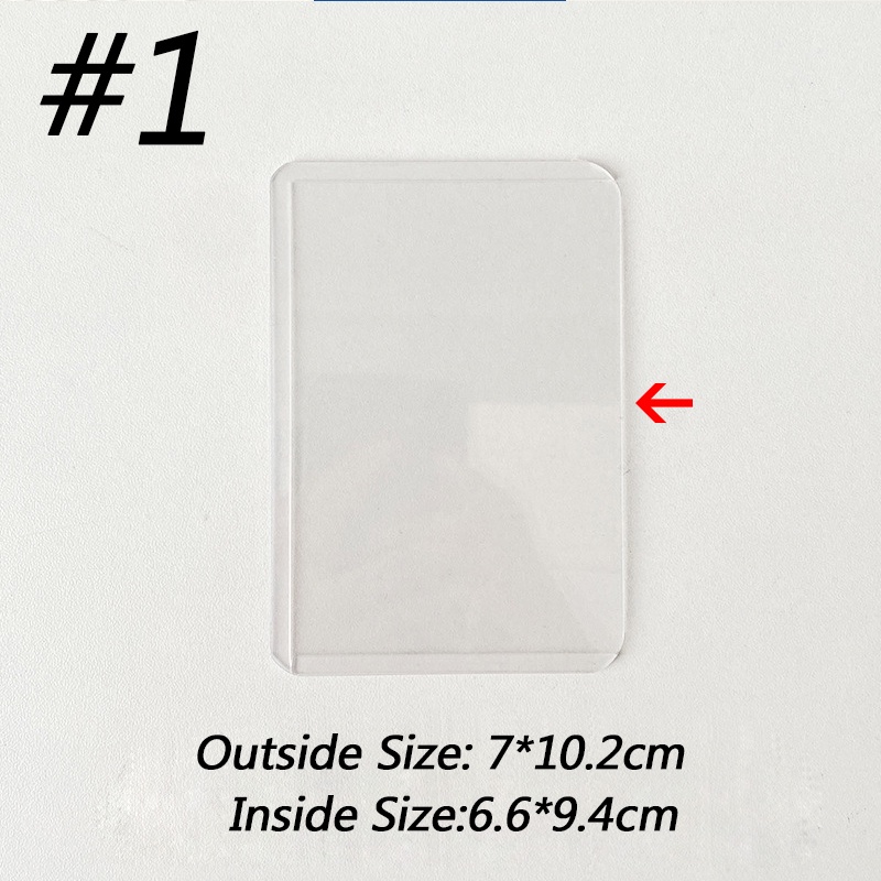 Vỏ Bọc Thẻ Trong Suốt Bằng Nhựa Chống Nước A7 10×7Cm