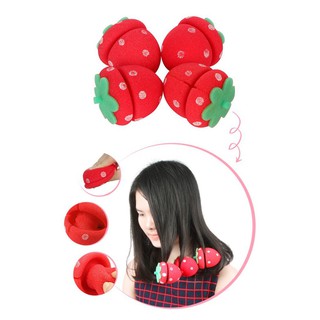 6 chiếc lô cuốn tóc hình quả dâu tây