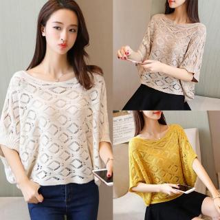 Áo cánh dơi cổ tròn thiết kế thanh lịch cho phái nữ