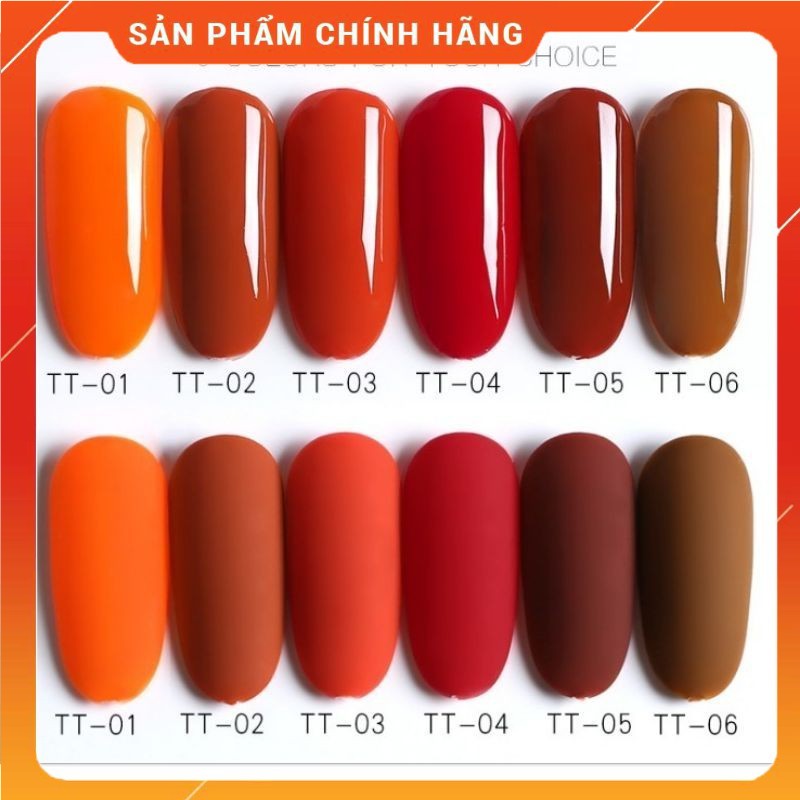 Sơn gel AS mã TT màu cam đất Thiên Di Nail