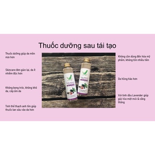 Combo thuốc dưỡng + xông mặt + bột đắp mặt