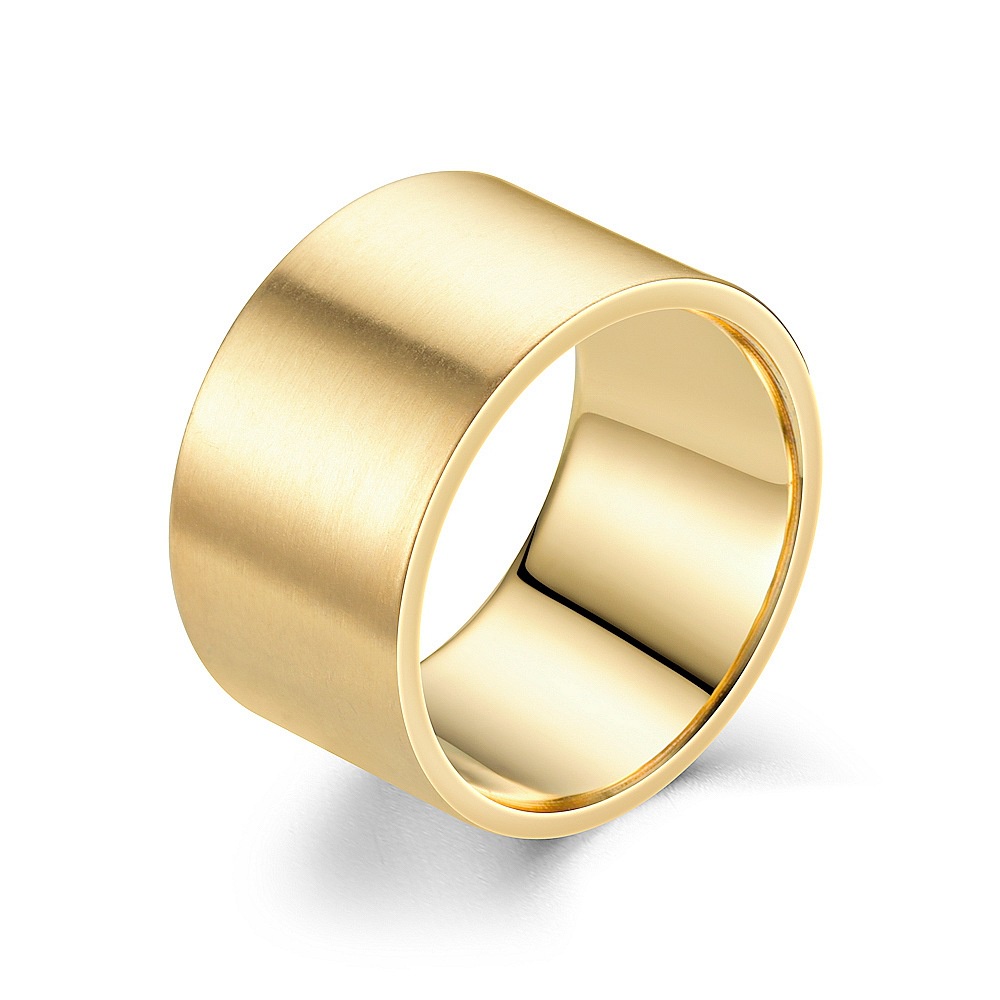 Nhẫn Thép Titan Siêu Mỏng Rộng 12mm Chống Trầy Xước Thời Trang Âu Mỹ Cho Nam sd079