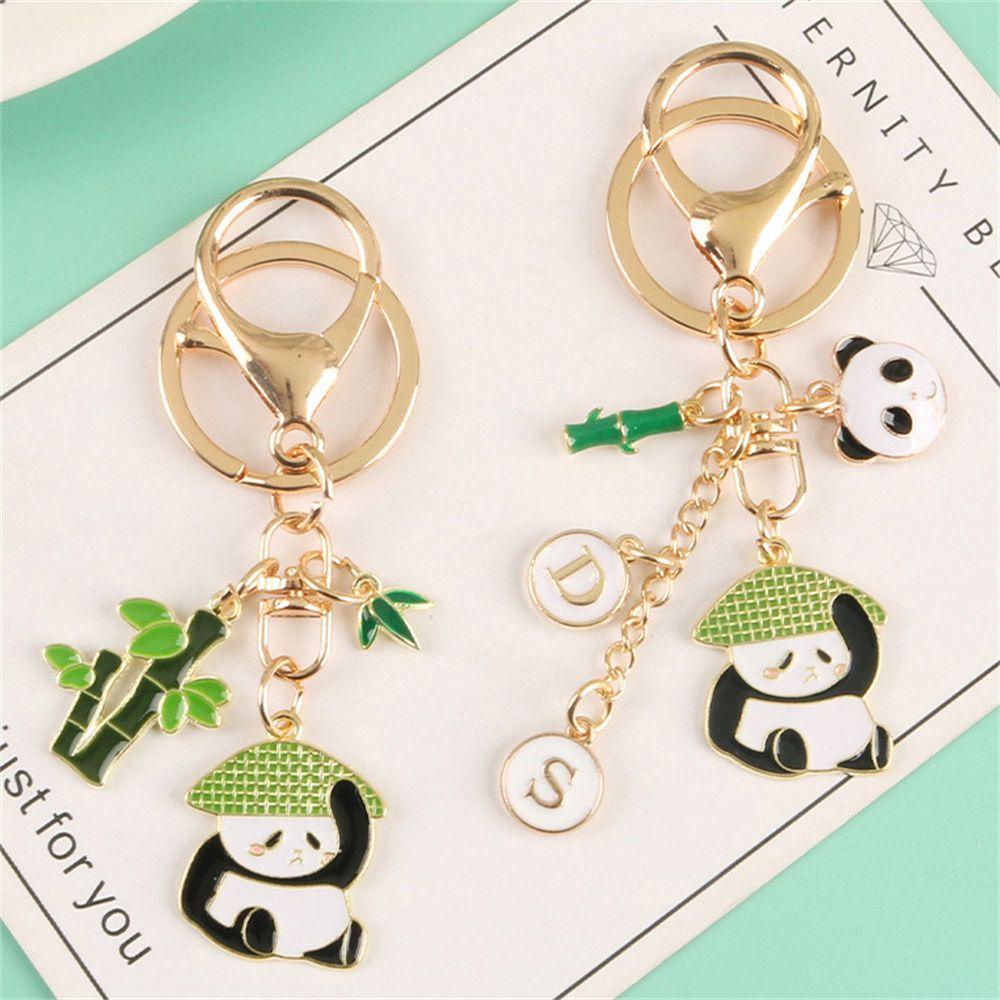 Móc Khóa Kim Loại Hình Gấu Trúc Dễ Thương Giá Đỡ