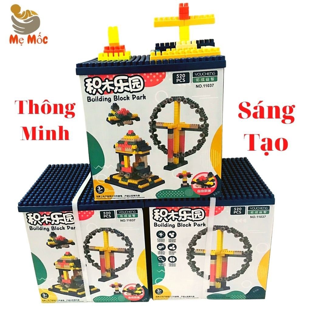 Đồ Chơi Ghép Hình Lego LEGO BUILDING BLOCK PARK-  Xếp Hình Giúp Bé Thông Minh, Tư Duy Sáng Tạo - Shop Bố Mốc